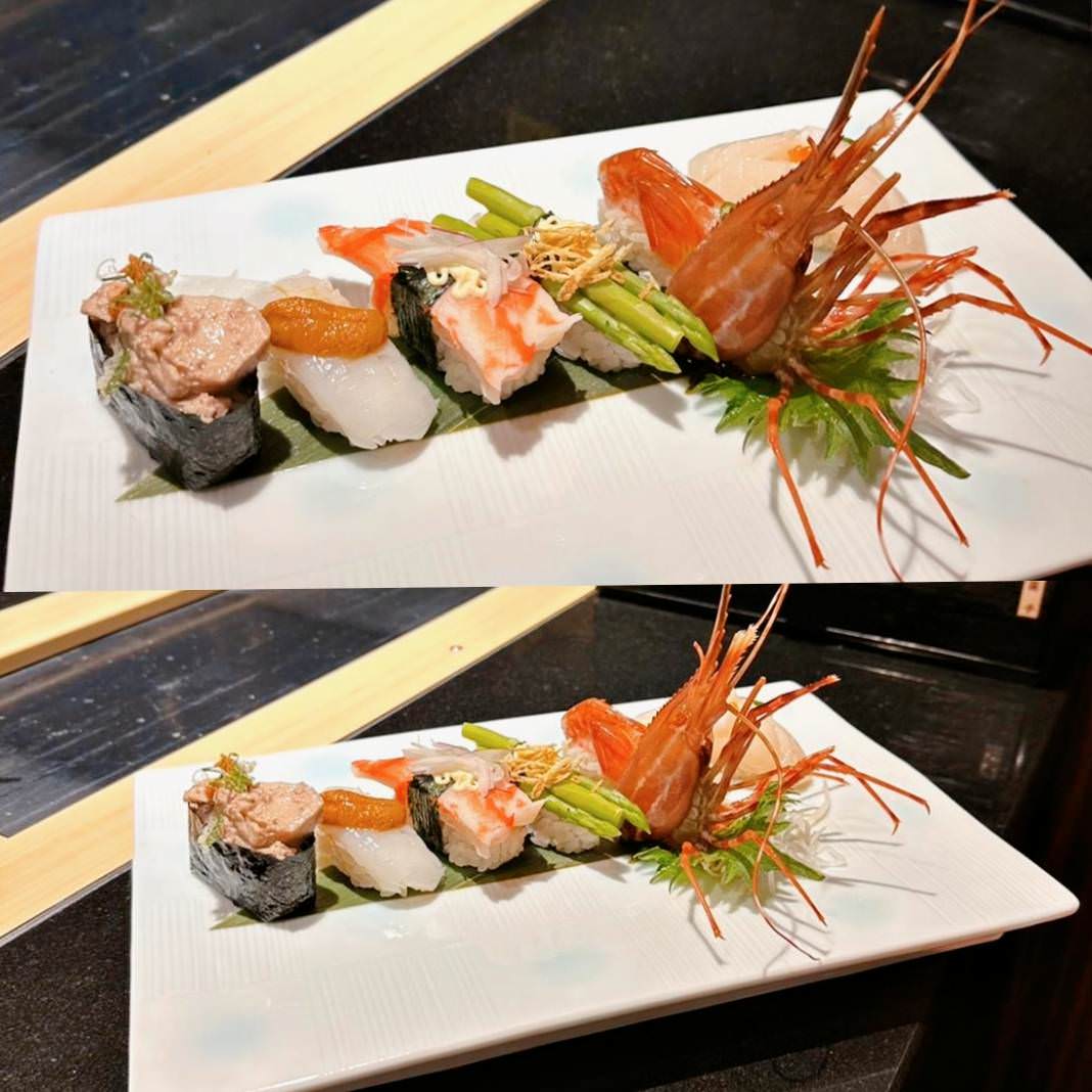 日本料理推薦｜台中市南屯區大漁迴轉壽司（創始店）｜零接觸平板點餐新鮮直送包廂，春季限定旬彩料理、創意美式壽司捲—極上盛合，一口入魂驚豔味蕾！