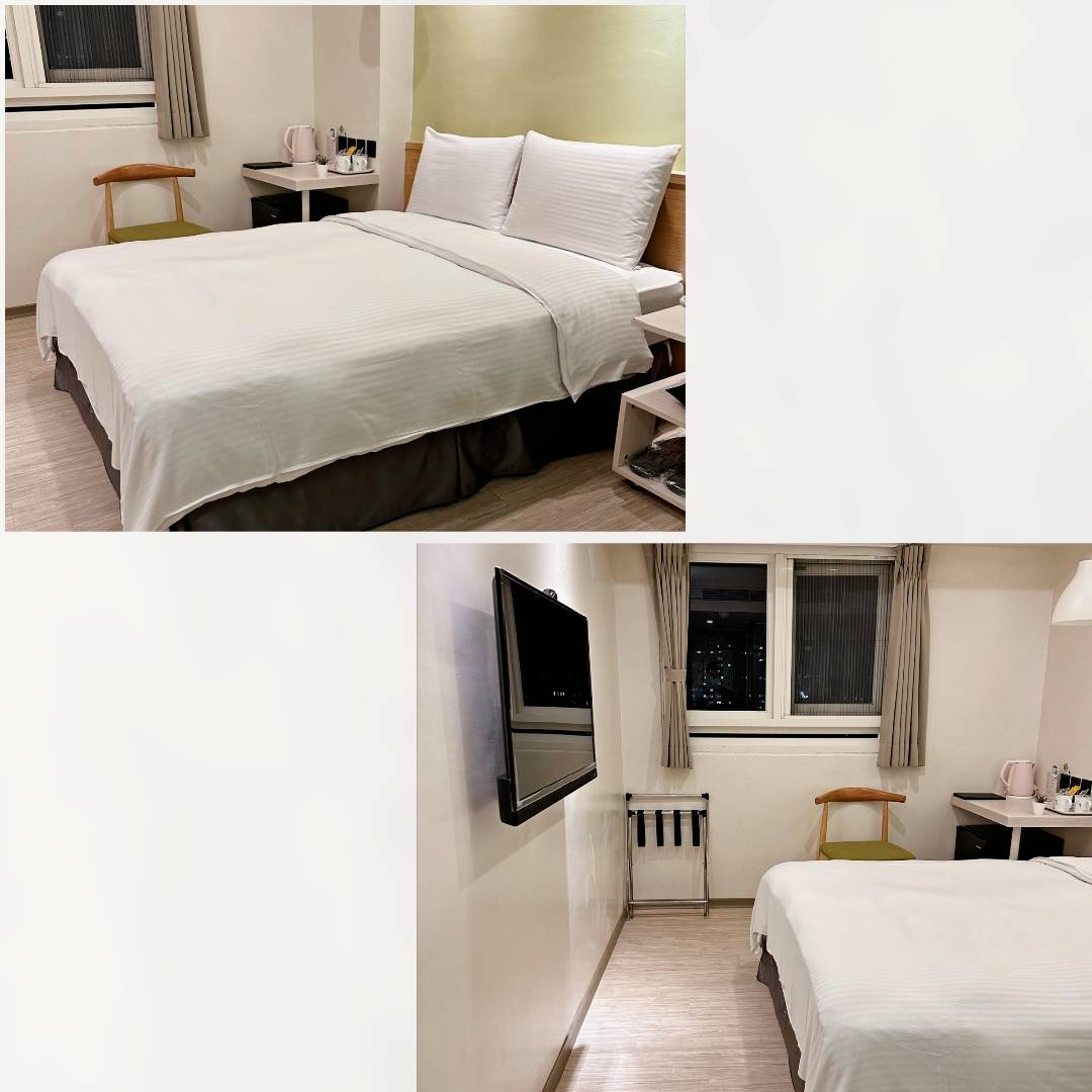 台中西屯區住宿推薦｜台中逢甲住宿．葉綠宿旅館Green Hotel｜二訪入住精緻雙人客房，有對外窗採光充足，公共空間綠意共鳴，距離逢甲夜市步行不到5分鐘，吃喝玩樂生活機能方便之逢甲葉綠宿旅館入住心得分享！