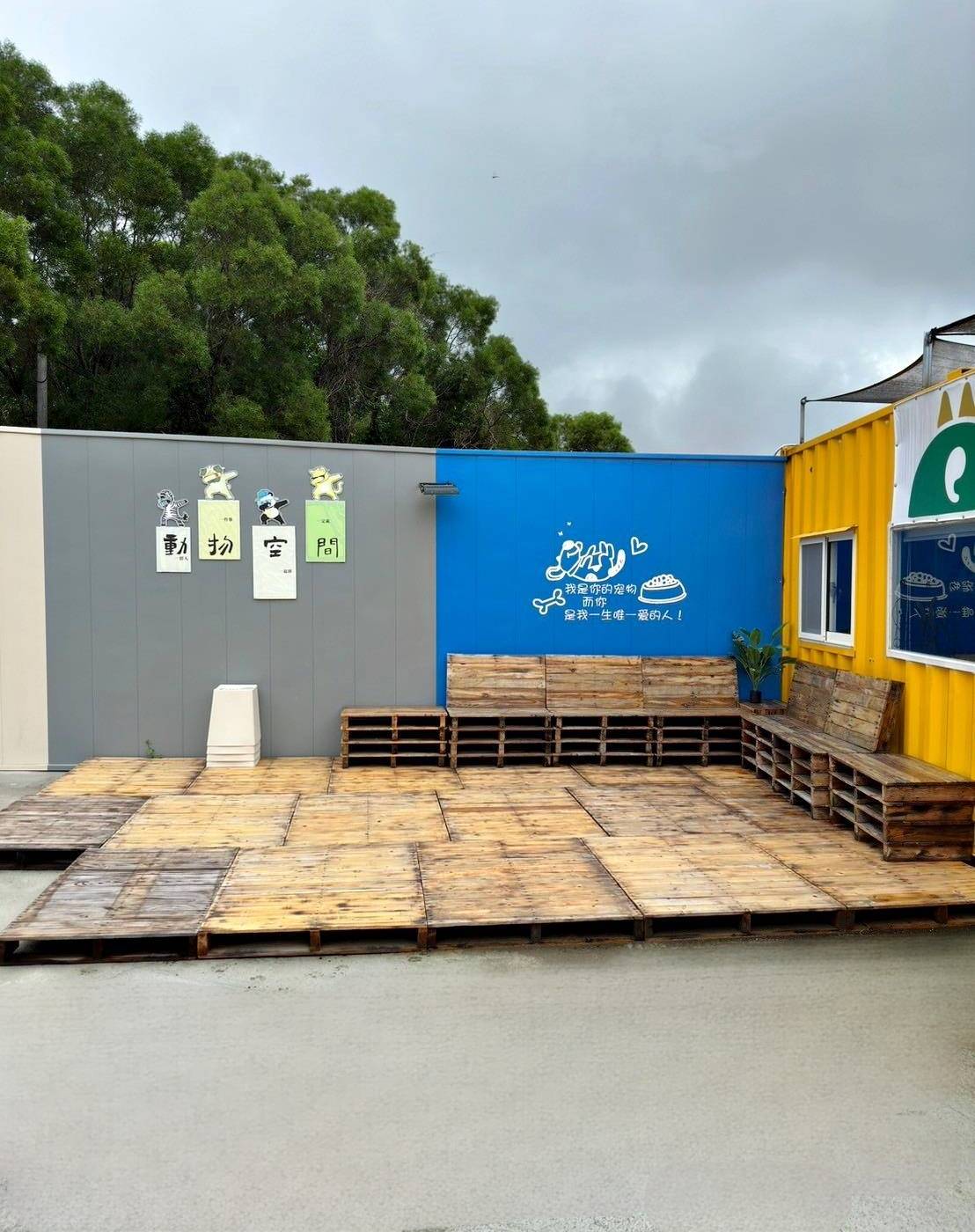 台中寵物聚會包場推薦｜台中市南屯區動物空間Animal Space寵物友善餐廳｜毛孩專屬戲水泳池、大片草皮開心奔跑、精緻美味輕食餐點，帶著毛小孩一起來玩樂！