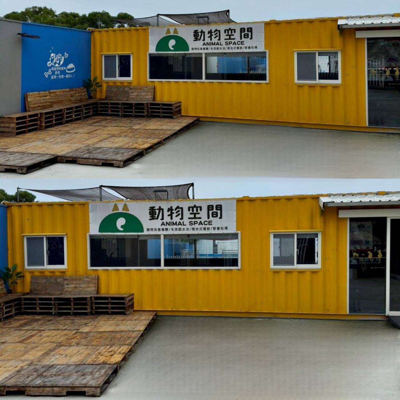 台中寵物聚會包場推薦｜台中市南屯區動物空間Animal Space寵物友善餐廳｜毛孩專屬戲水泳池、大片草皮開心奔跑、精緻美味輕食餐點，帶著毛小孩一起來玩樂！