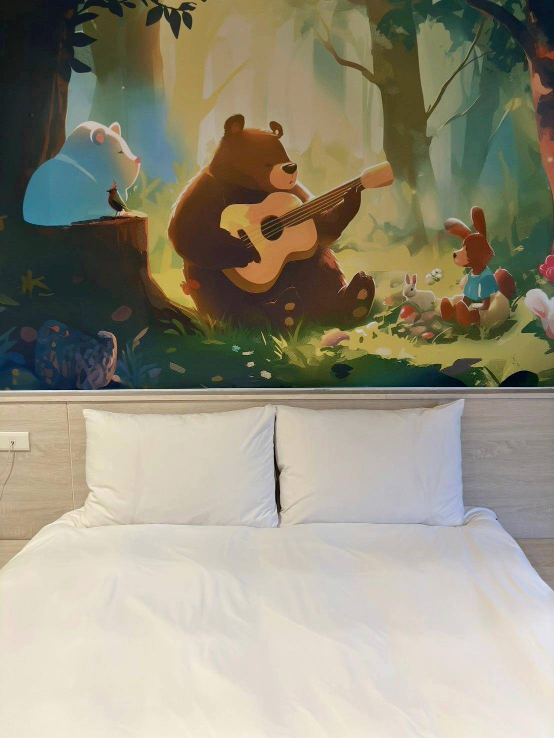 台中西屯區住宿推薦｜達斯旅店Dazz inn｜提供住宿客免費停車場，匠心獨具童繪主題多種客房，下樓走出去即逢甲夜市，吃喝玩樂生活機能方便之達斯旅店入住心得分享！