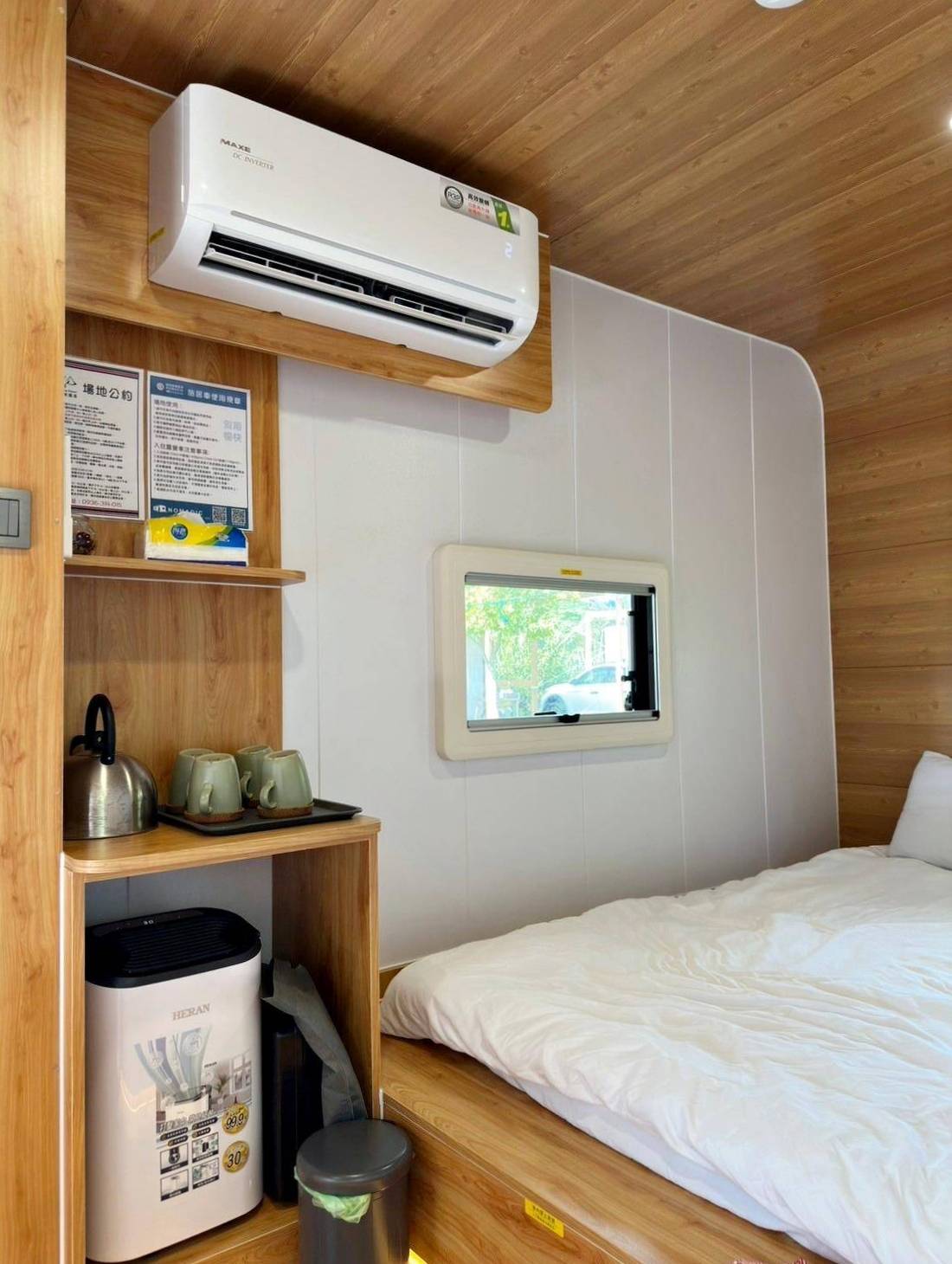 桃園市復興區露營推薦｜溪口台露營渡假園區｜夜宿諾美締露營車，兩側環山風景秀麗，適合各齡層之懶人露營入住心得分享！