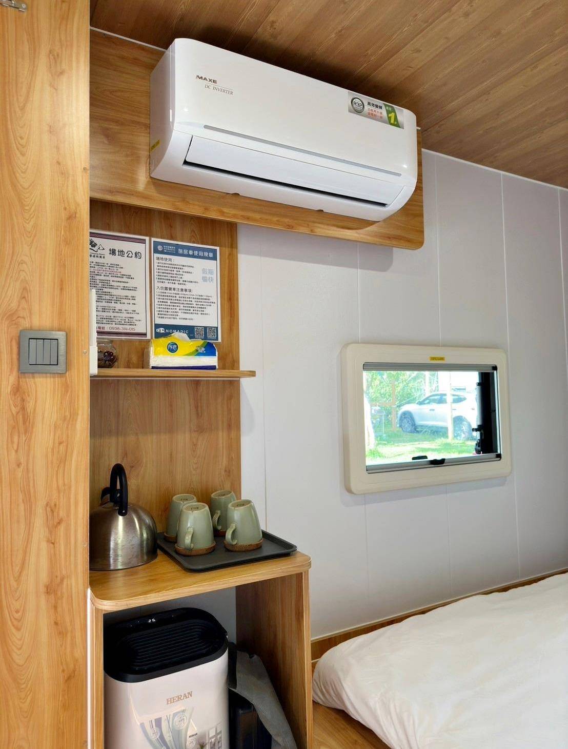 桃園市復興區露營推薦｜溪口台露營渡假園區｜夜宿諾美締露營車，兩側環山風景秀麗，適合各齡層之懶人露營入住心得分享！