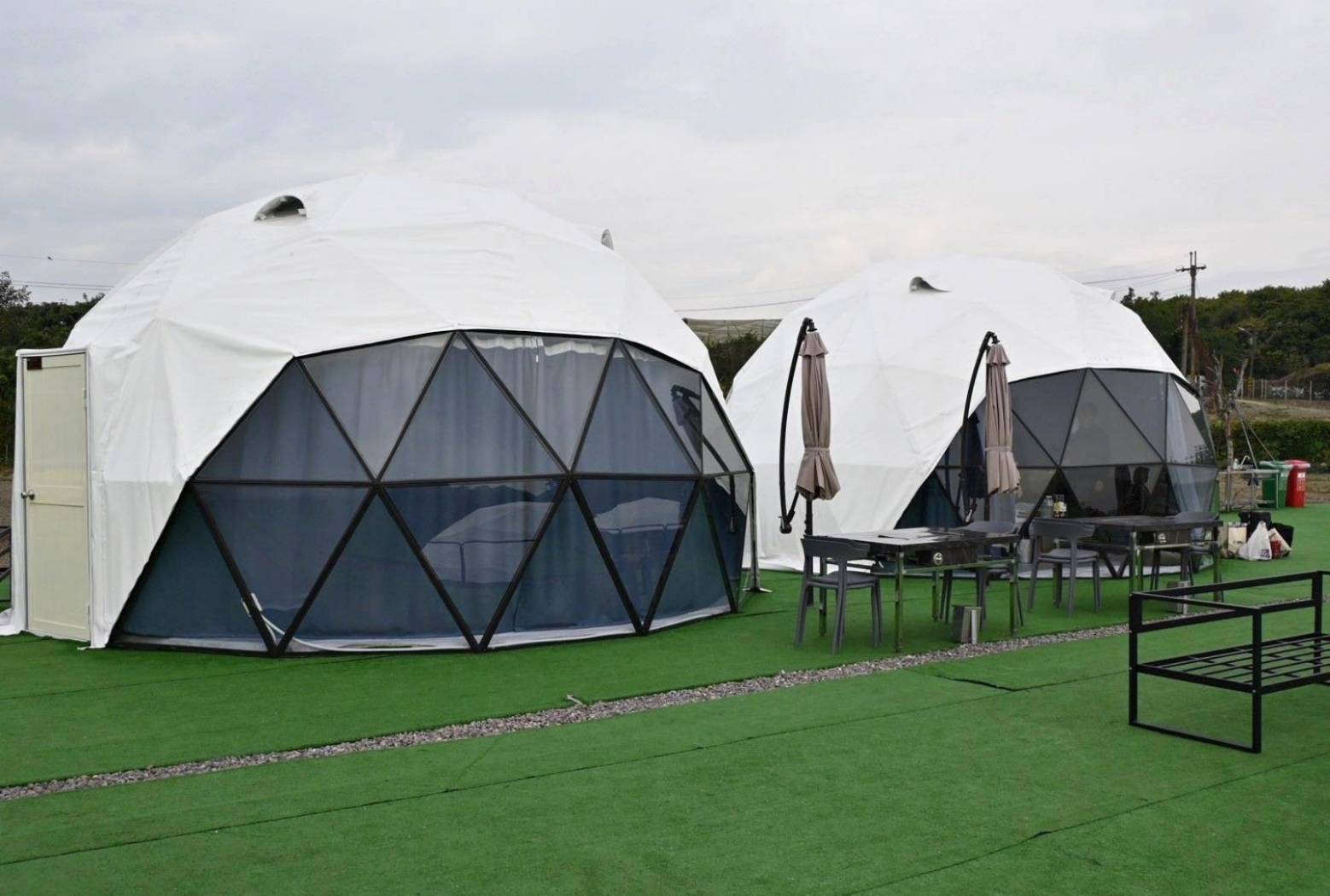 台南市玉井區露營推薦｜曉晴星空露營地玉井營區｜夜宿潔白浪漫的星空帳，交通最方便懶人豪華露營，適合各年齡層之懶人露營入住心得分享！