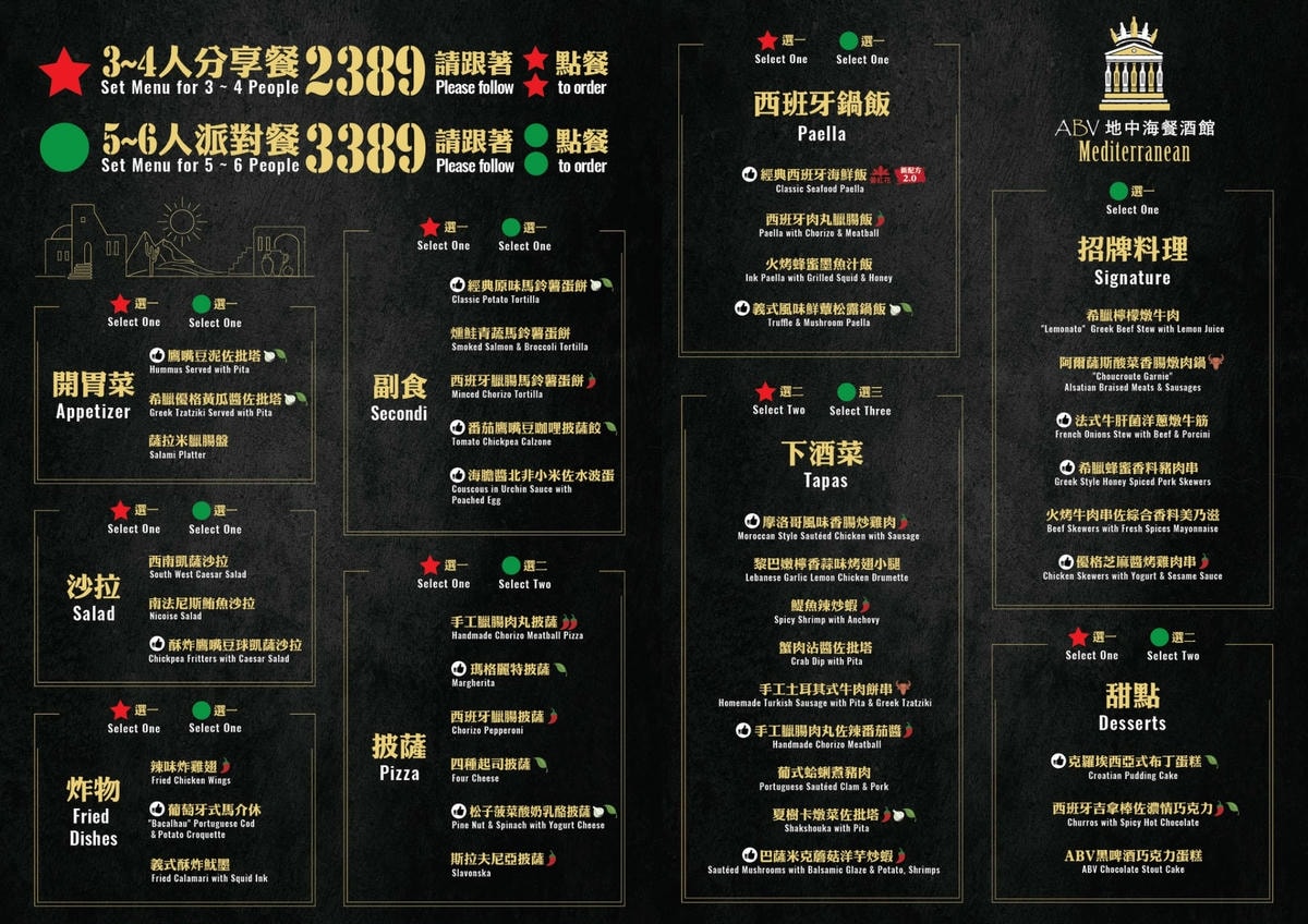 台中餐酒館推薦｜台中市西區ABV Bar & Kitchen地中海餐酒館台中概念店｜全台唯一700款啤酒長廊，主打地中海料理，創意歐陸美味饗宴，一吃就愛上！