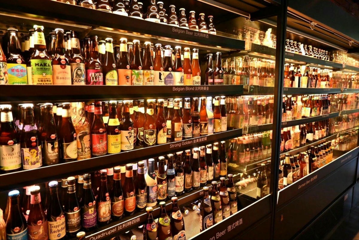 台中餐酒館推薦｜台中市西區ABV Bar & Kitchen地中海餐酒館台中概念店｜全台唯一700款啤酒長廊，主打地中海料理，創意歐陸美味饗宴，一吃就愛上！