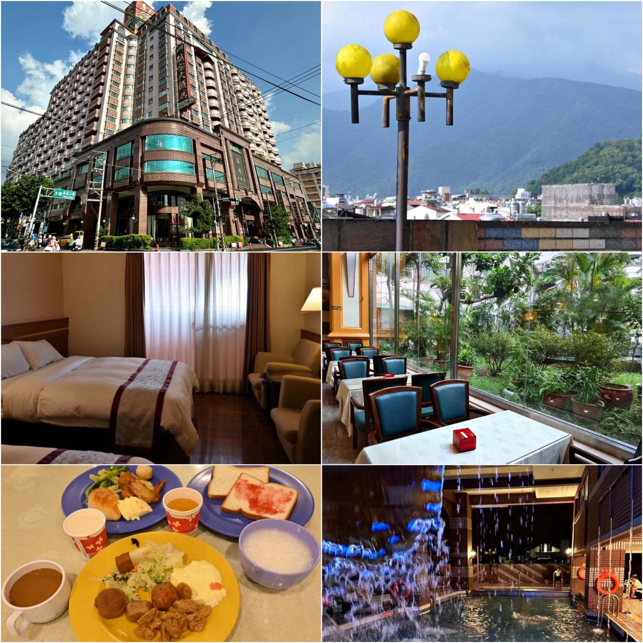 南投縣埔里鎮住宿推薦｜鎮寶大飯店｜藍天翠綠山景環抱，精緻四人房一泊一食，藝術展覽饗宴之入住體驗！