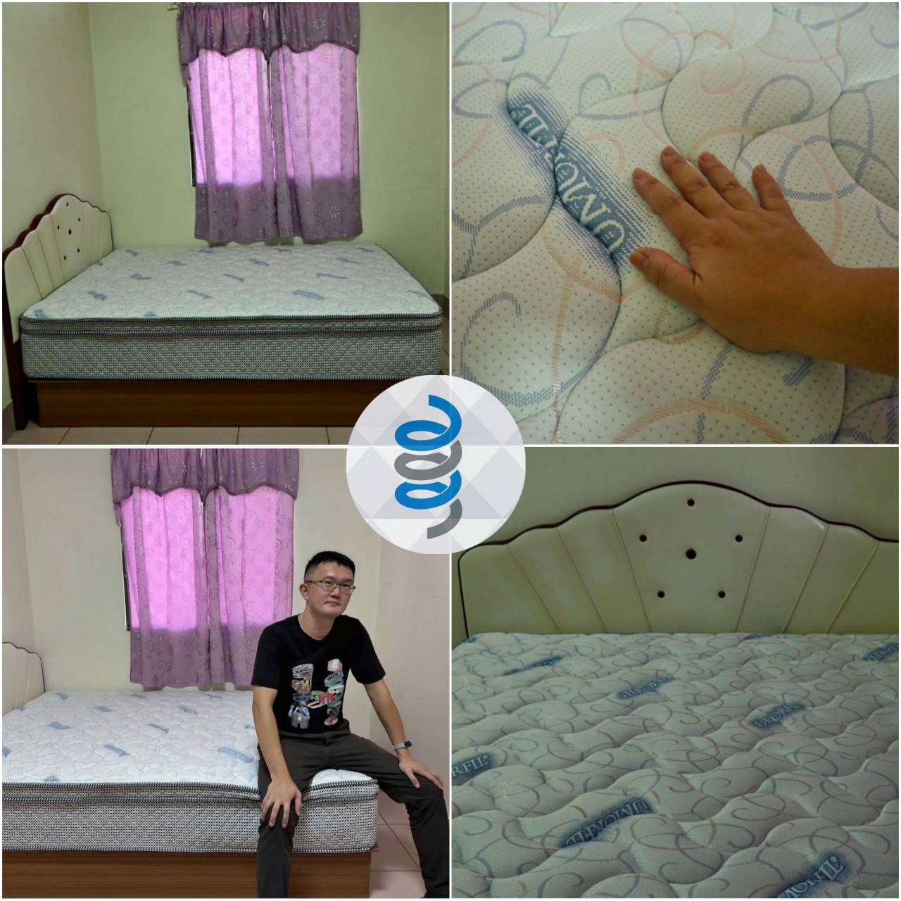 台灣床墊推薦｜富郁床墊直營工廠｜膠原蛋白表布×斯里蘭卡天然乳膠獨立筒床墊，營造優質睡眠開箱分享！